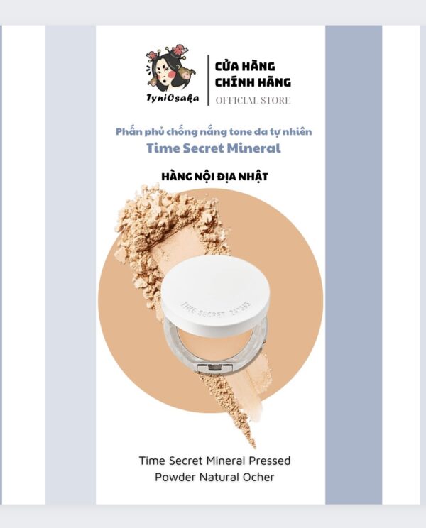 Phấn phủ chống nắng tone da tự nhiên Time Secret Mineal (Hộp)